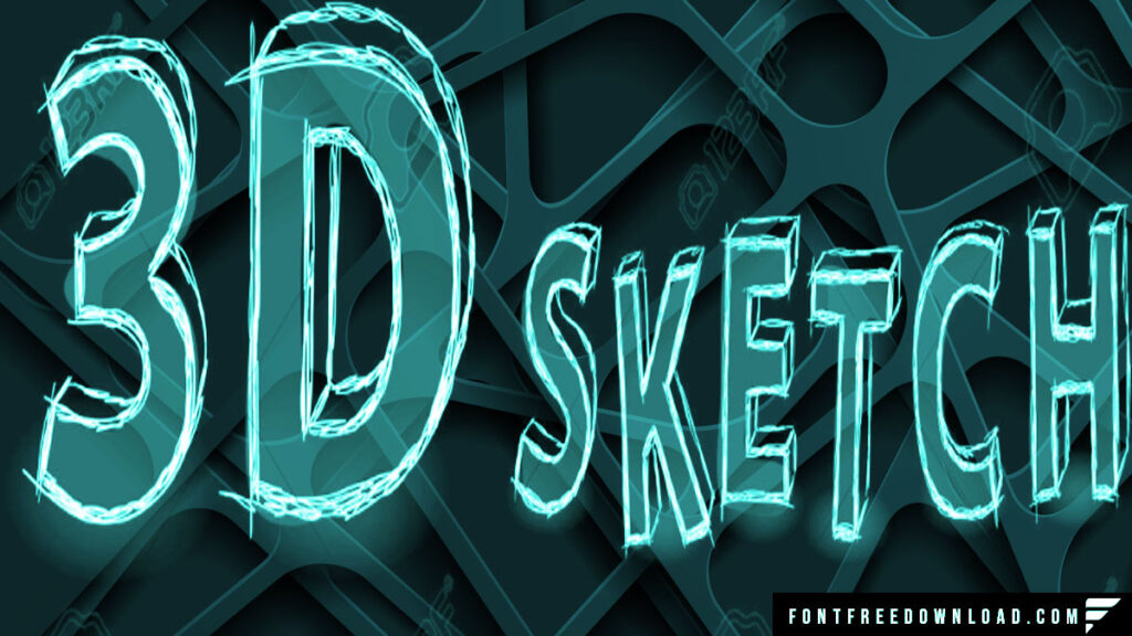 3D Sketch Font: A Playful Typeface with Depth