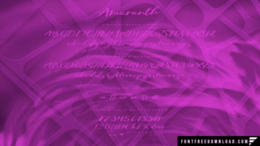 Amaranth Handwritten Font Free Download