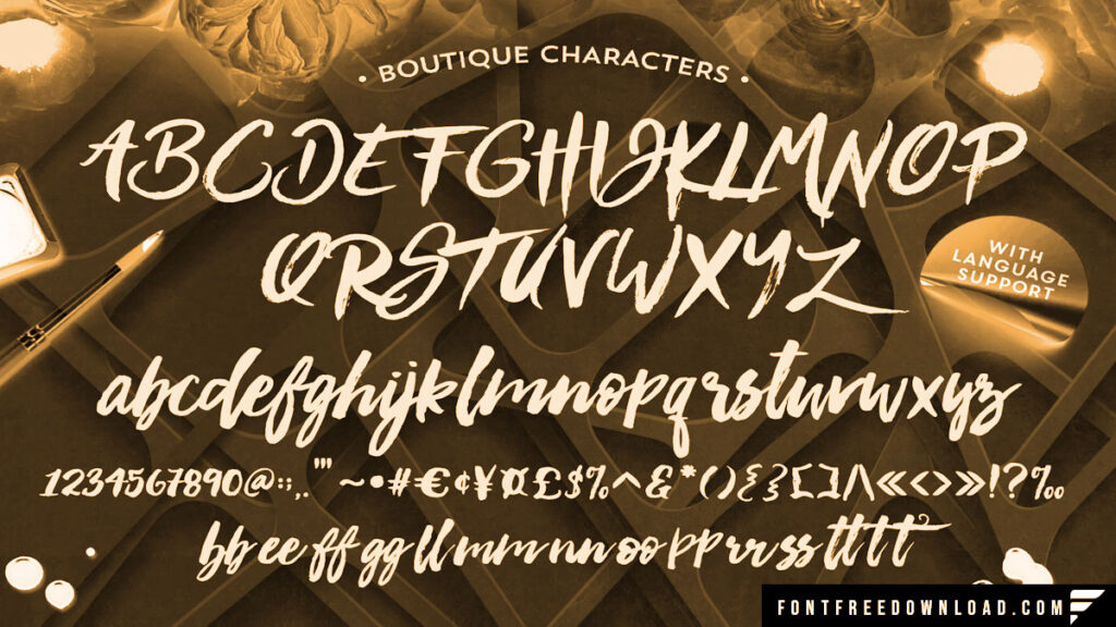 Boutique Calligraphy Font Free Download