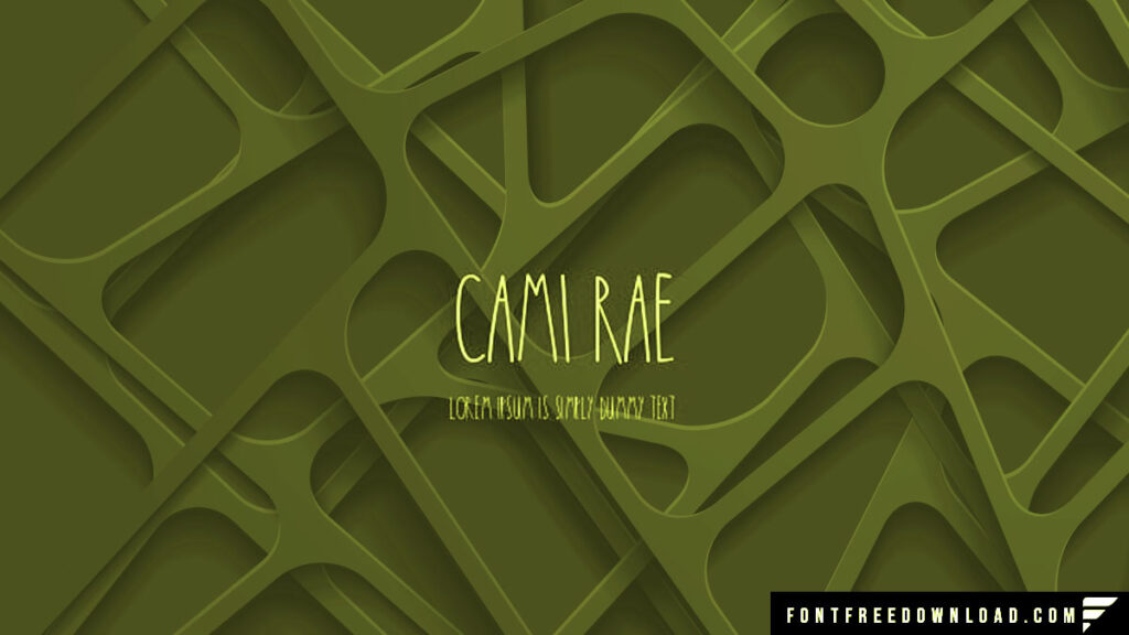Cami Rae Font Free Download