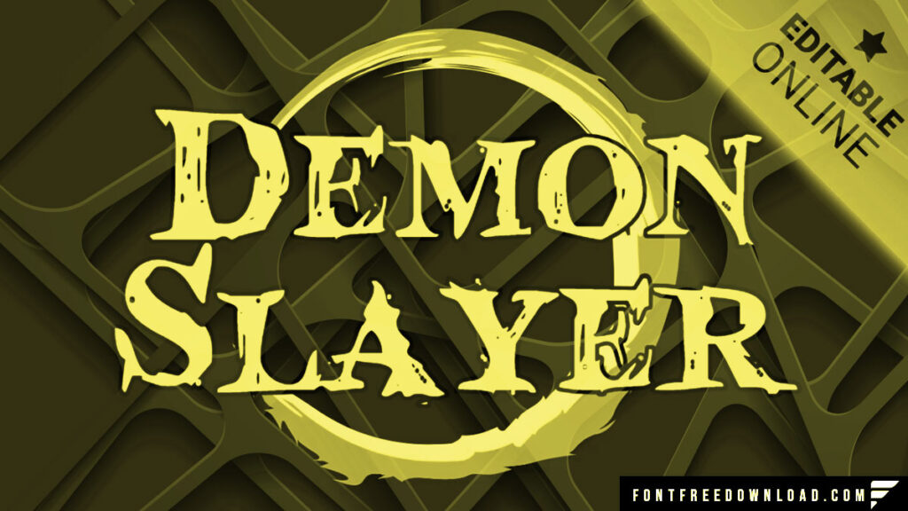 Demon Slayer Font Free Download