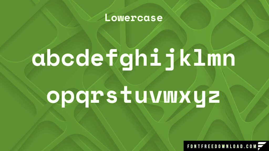 Enhanced Attributes of Monospace Typeface