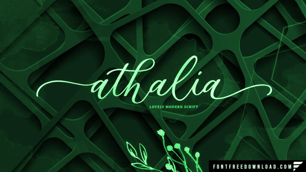 Free Athalia Script Font