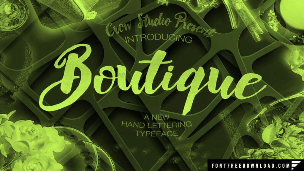 Free Boutique Calligraphy Font