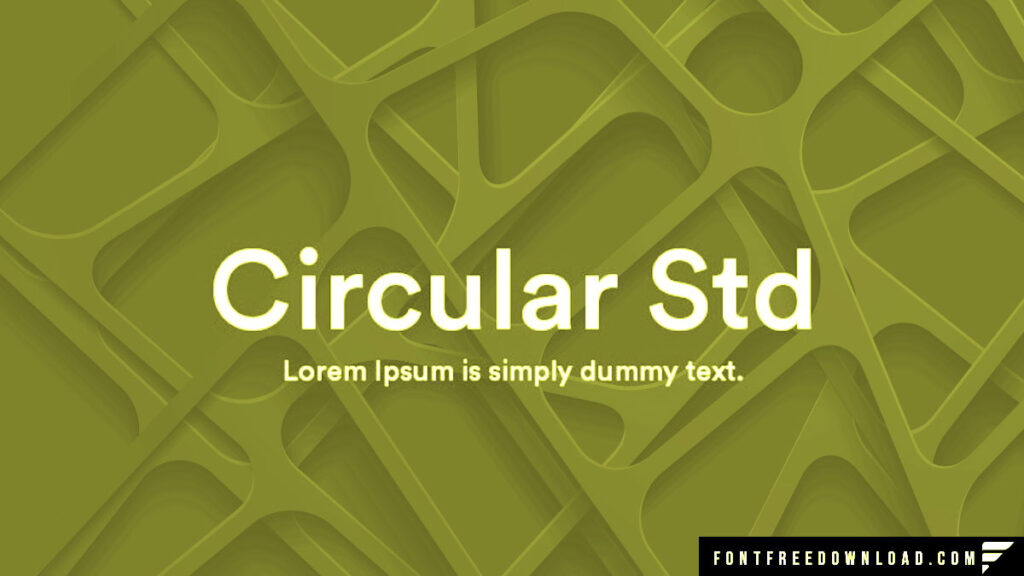 Free Circular Std Font: Explore Stylish Typography at No Cost