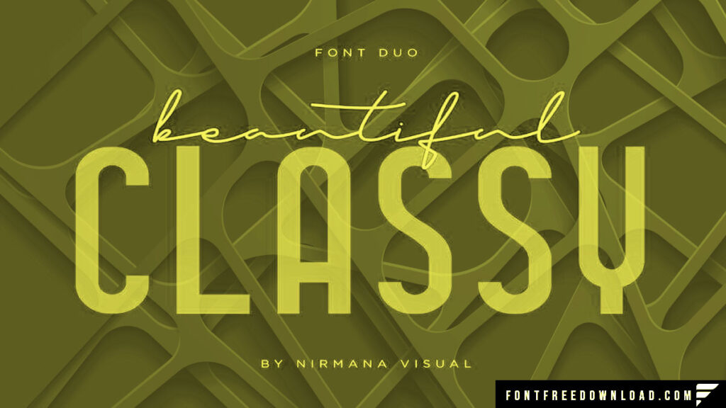 Free Classy Font Duo: Elevate Your Designs with Elegance