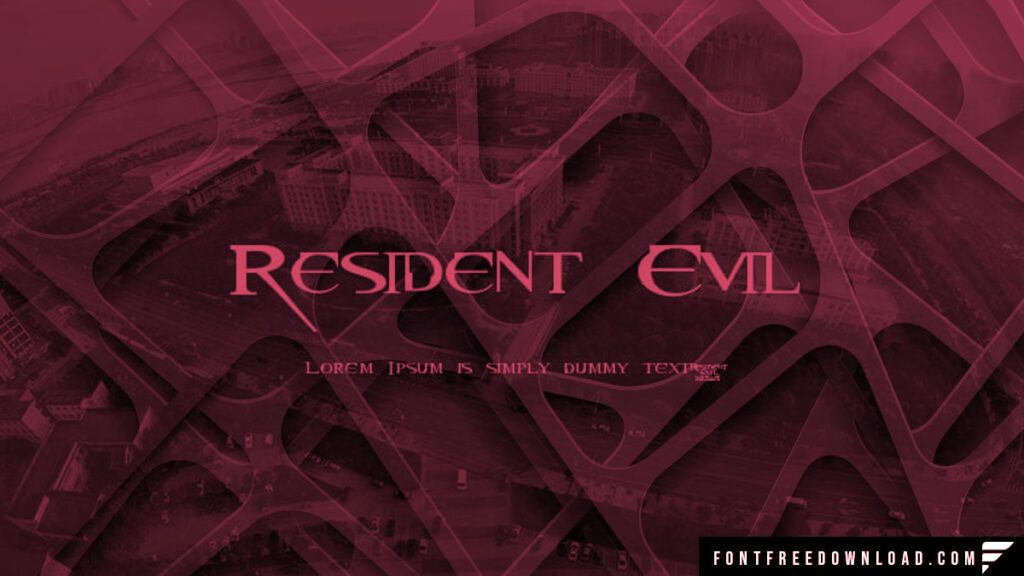 Free Download: Resident Evil Font