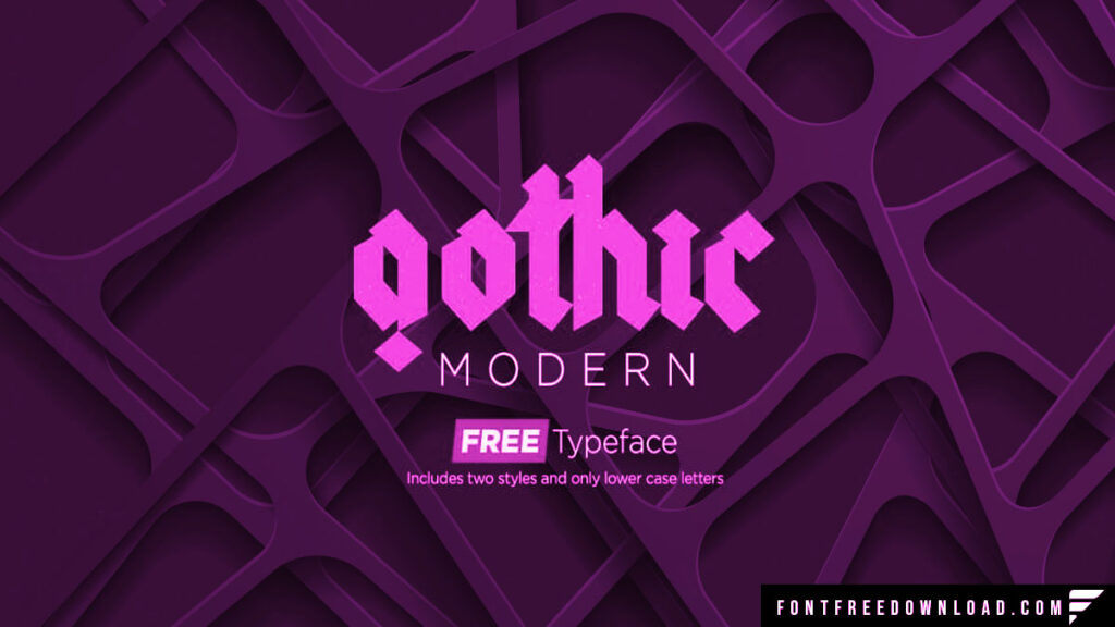 Free Gothic Modern Typeface