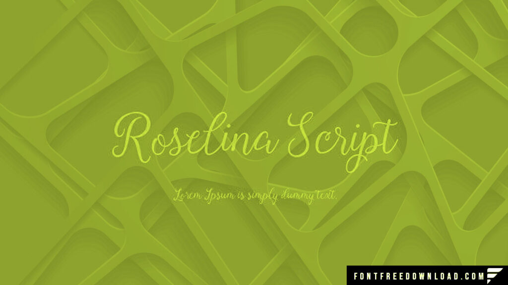 Free Roselina Script Font