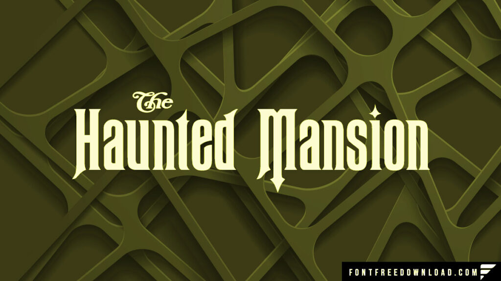 Haunted Mansion Font Free Download