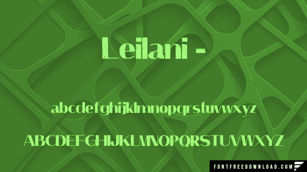 Leilani Typeface Font Free Download