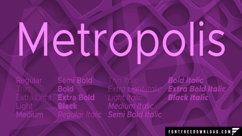 Metropolis Font Free Download