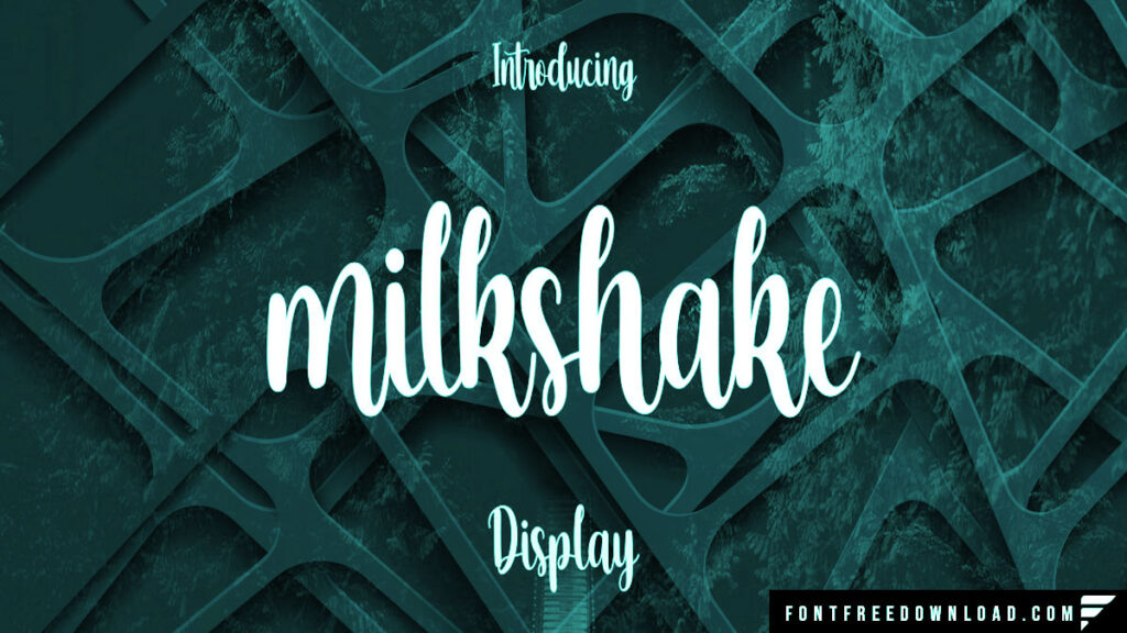 Milkshake Font Free Download