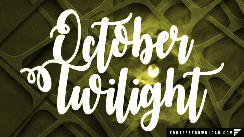 October Twilight Font Free Download