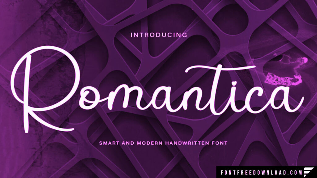 Optimal Applications of Romantica Font