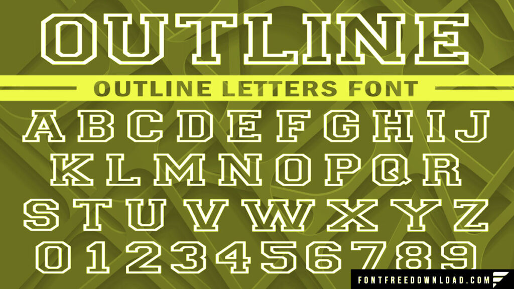 Outline Font Free Download