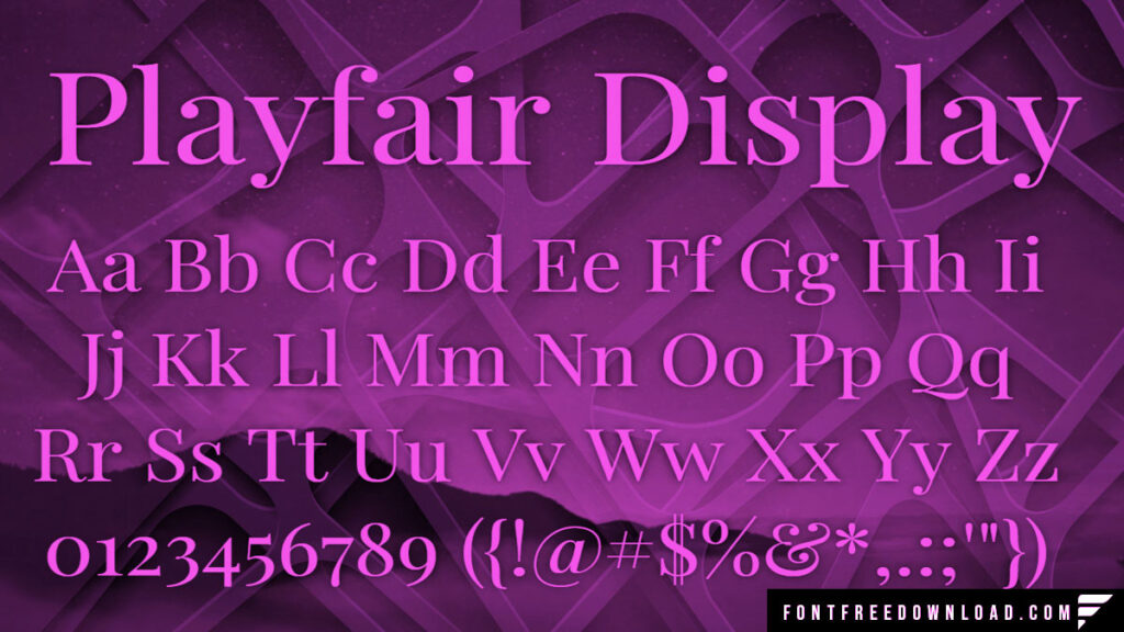 Playfair Display Font Free Download