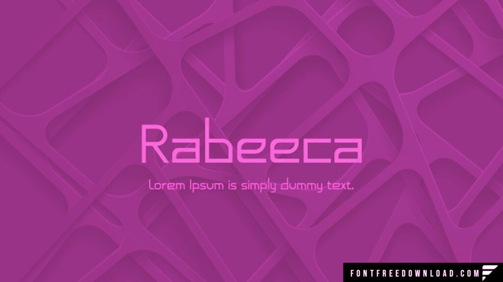 Rabeeca Font Free Download