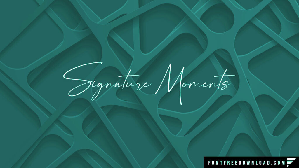 Signature Moments Font Free Download
