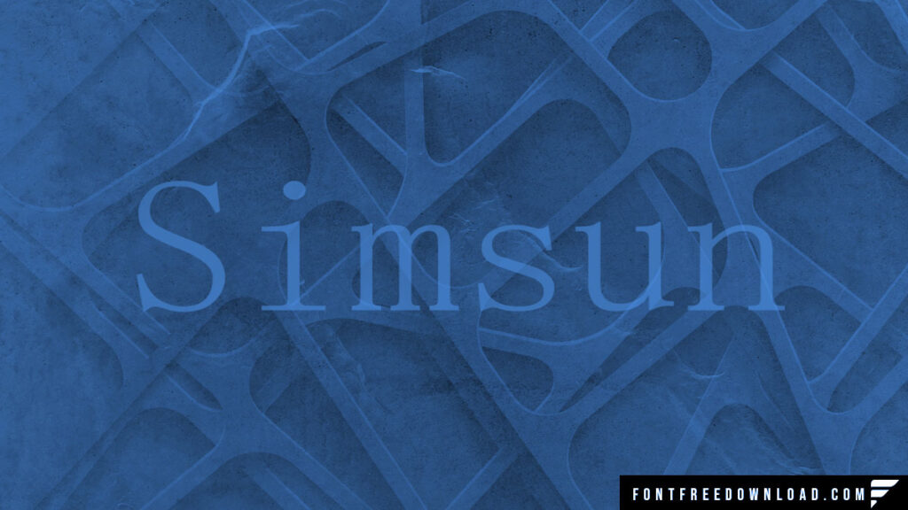 Simsun Font Free Download