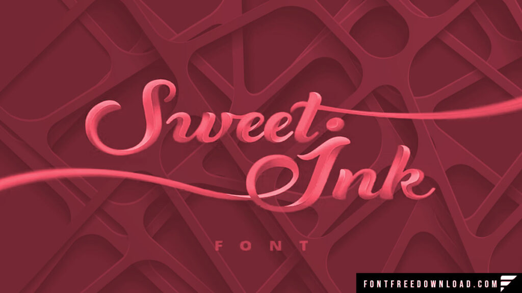 Sweet Ink Calligraphy Font Free Download