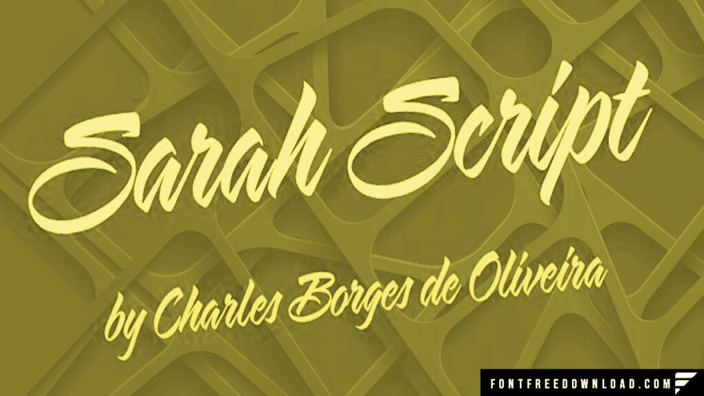 The Sarah Script Typeface Family