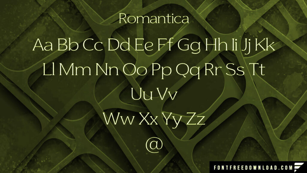Unveiling the Beginnings of Romantica Typeface