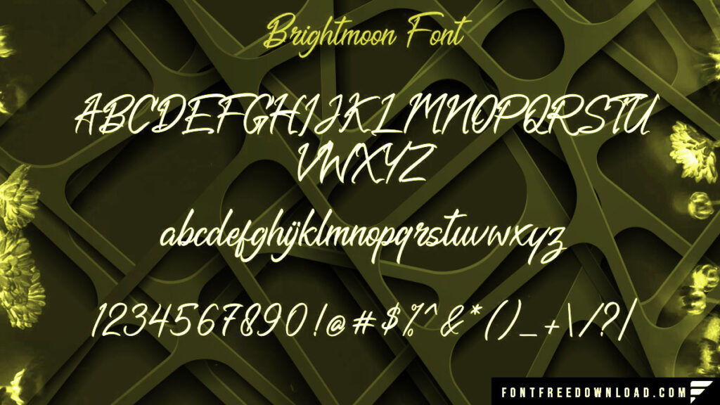 Utilizing Brightmoon Font