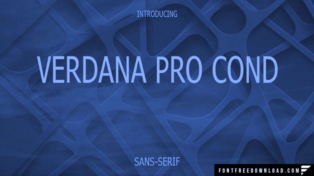 Verdana Cond Font Family Free Download
