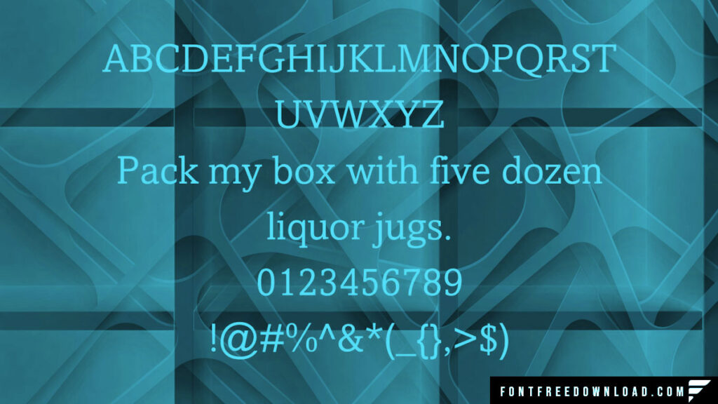 Amasis Font View