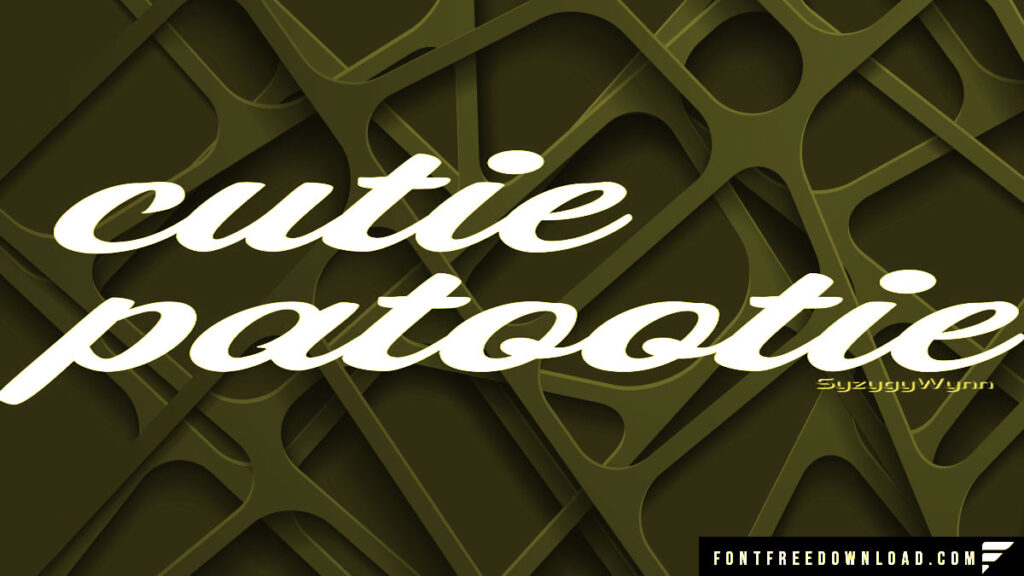 Cutie Patootie Font Free Download