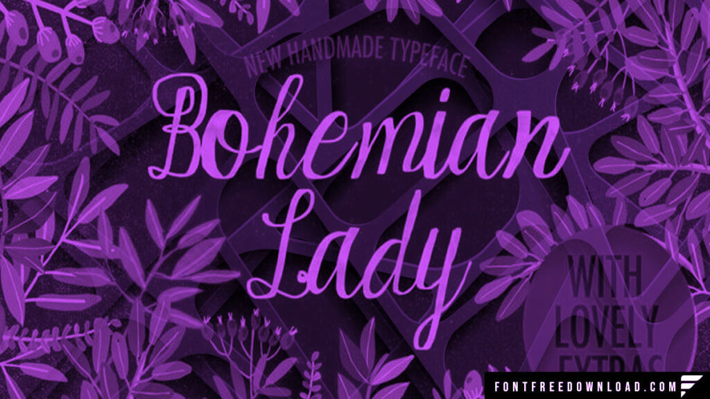 Free Download: Bohemian Lady Font