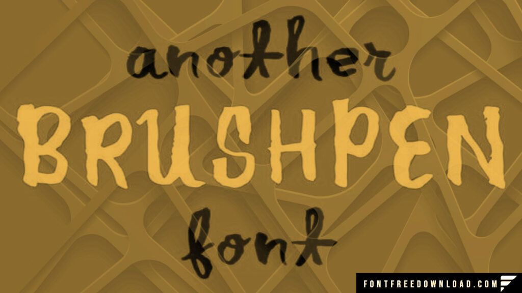 Free Download of Another Brush Pen Font