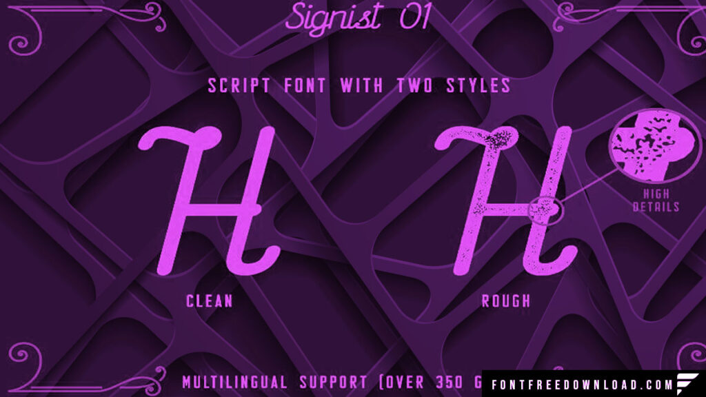 Free Download of The Sign Writer Typeface