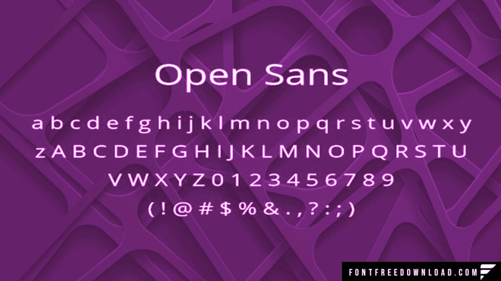 Open Sans Font Free Download