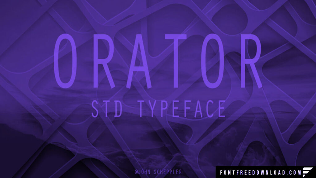 Orator Std Font Free Download