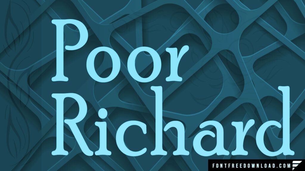 Poor Richard Font Free Download
