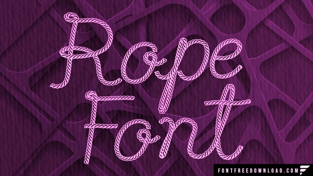 Rope Font Generator Tool