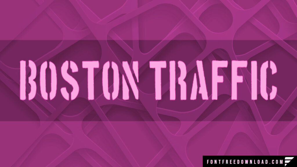 Xaviera Comics' Redesigned Boston Traffic Font