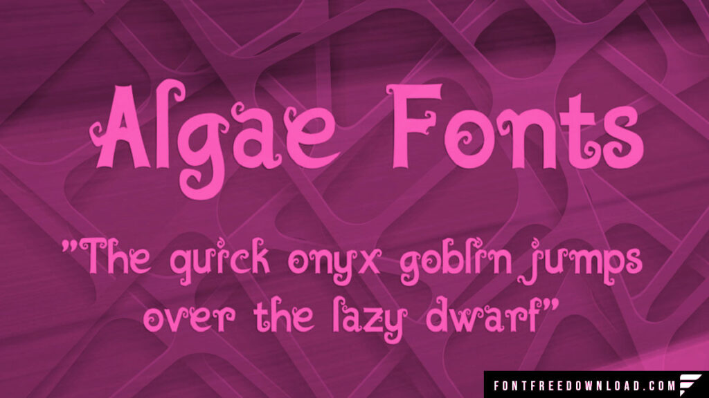 Algae Fantasy Font Free Download