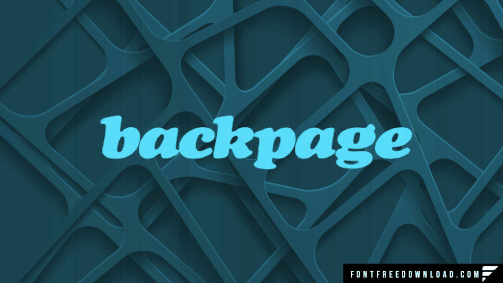 Backpage Font Free Download