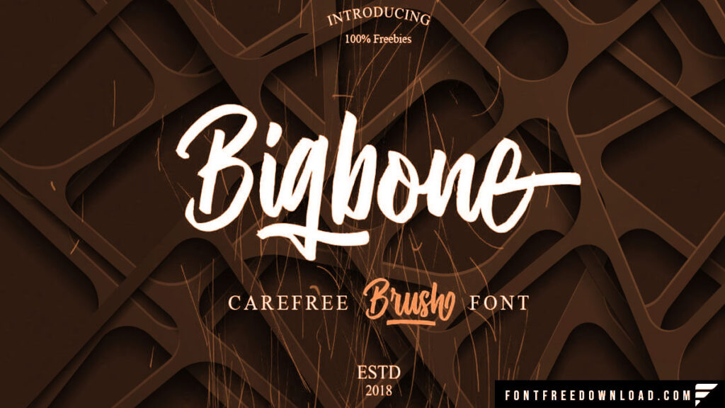 Bigbone Brush Font – Available for Free