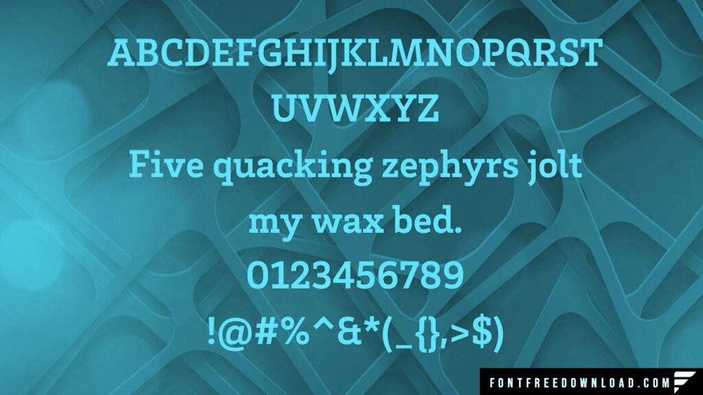 Brix Slab Font View