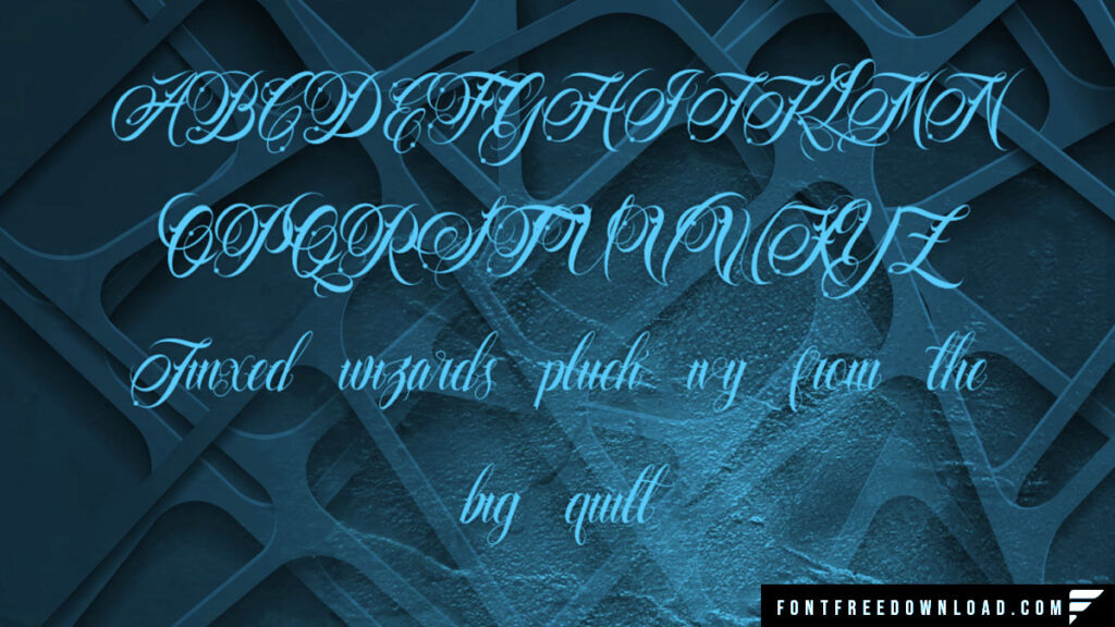 Familia Tattoo Font Display Image