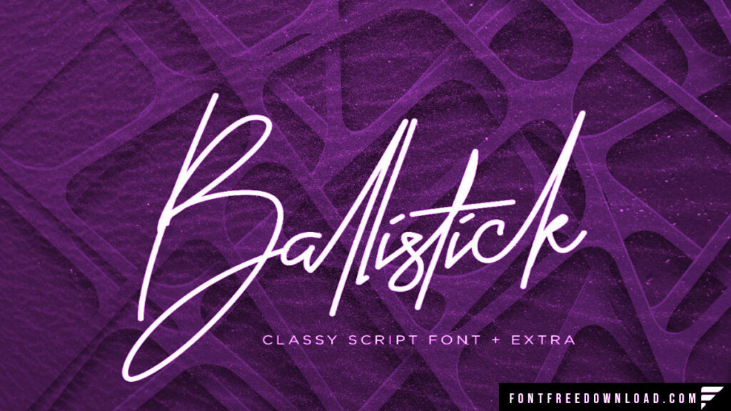 Free Ballistick Signature Font