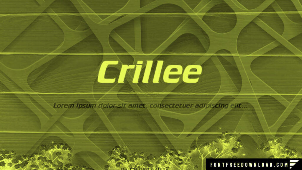 Free Download: Crillee Font