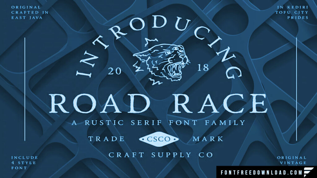 Free Road Race Typeface Download