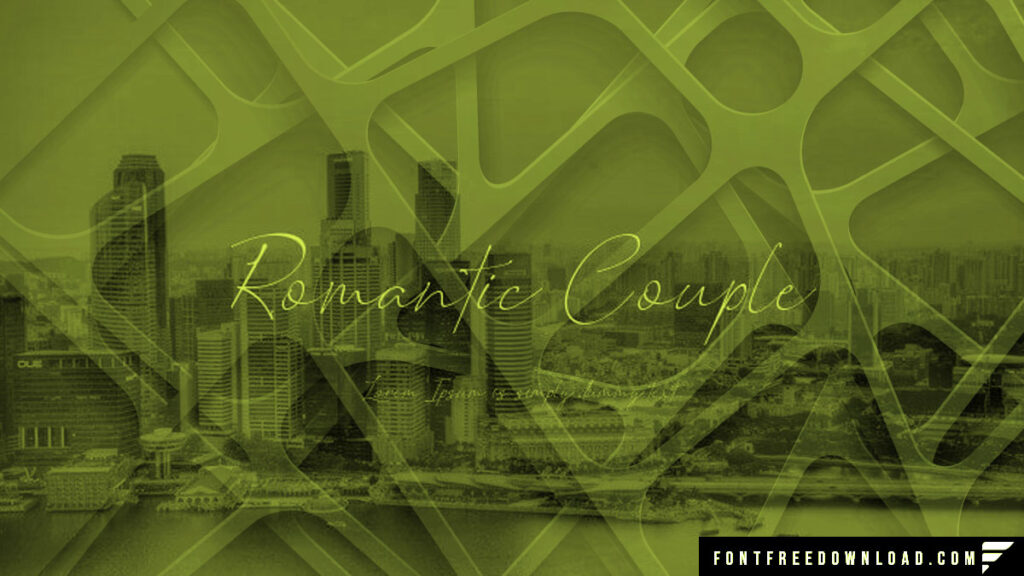 Free Romantic Couple Font