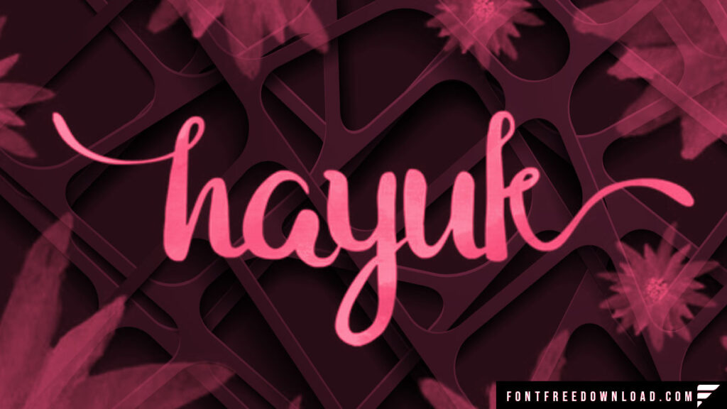 Hayuk Script Font: A Stylish Typeface with Character