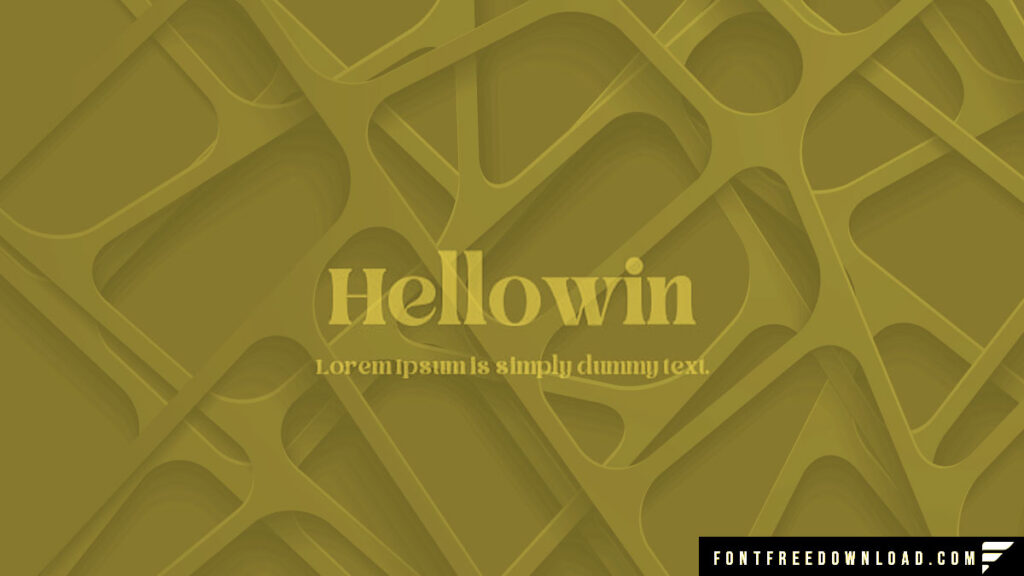 Hellowin Font Free Download